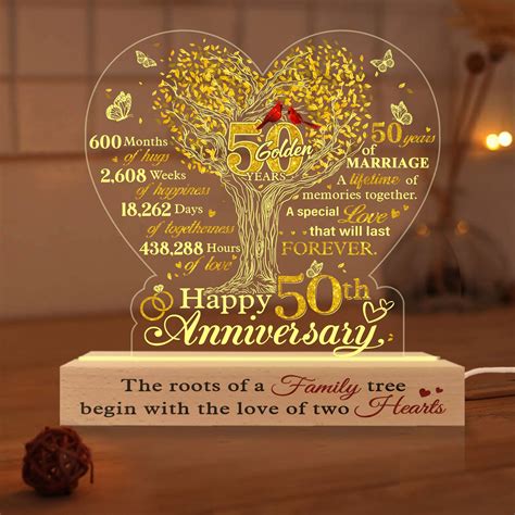 anniversary ornament  personalized  anniversary led night