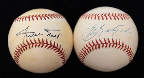 Lot Detail Willie Mays And Carl Yastrzemski Signed Baseballs JSA