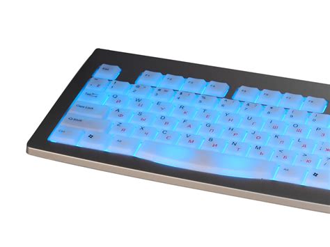 Клавиатура с подсветкой серебристая USB KB-9848L-UR - PCDESIGN