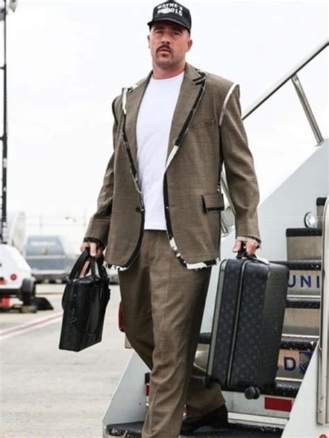 Just livin in Wayne’s World Travis Kelce Suit - Movie Jackets