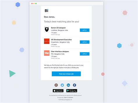 Matching Jobs For You User Engagement Mailer By Rajesh Raghavan On