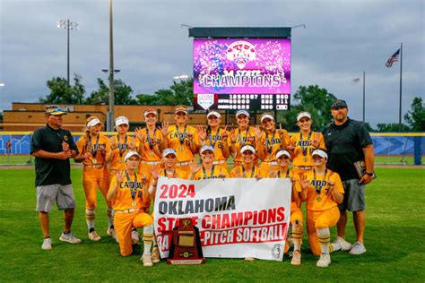 Oklahoma Hs Slowpitch Softball Caddo Cyril Caney And Turner Win State Championships