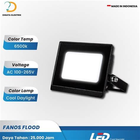 Jual Fanos Flood Light Lampu Sorot Tembak Led Watt Cool Daylight