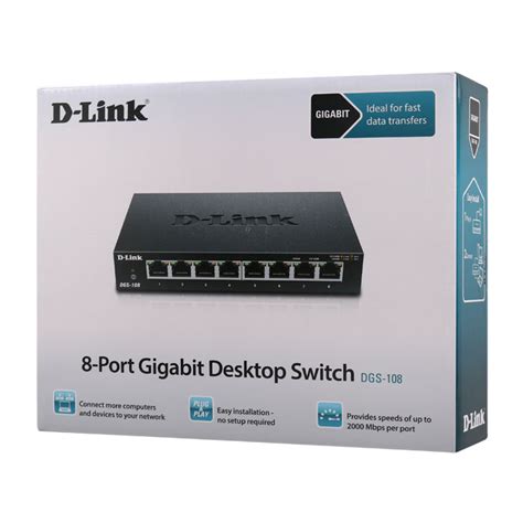 D Link Dgs Port Gigabit Ethernet Unmanaged Desktop Switch