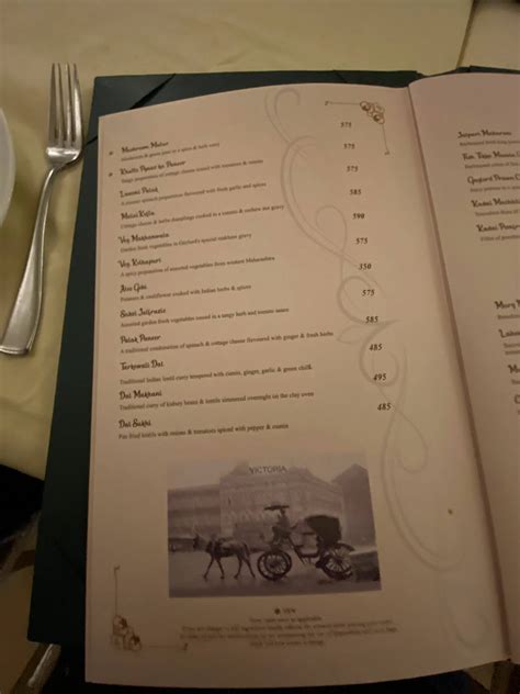 Menu at Gaylord Restaurant, Mumbai
