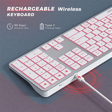 Teclado Inalámbrico Retroiluminado Jomaa Para Win Multi device