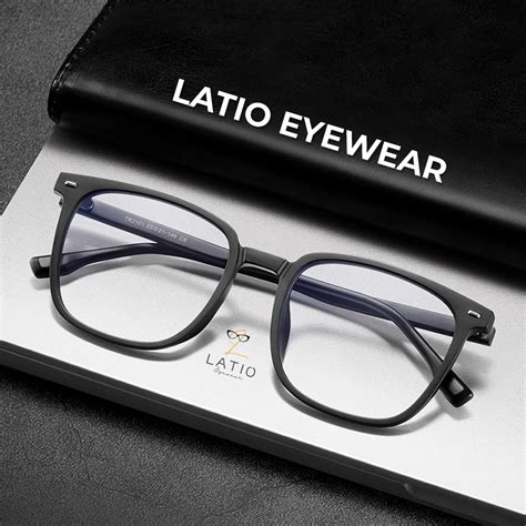 Gọng kính Nam nữ LATIO HOT mới nhất màu đen huyền bí nâng cấp khuôn mặt Chống ánh sáng xanh