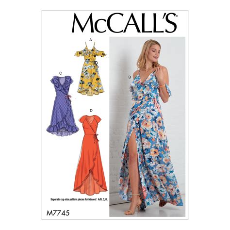 Mccalls Sewing Pattern Misses Dresses 6 8 10 12 14