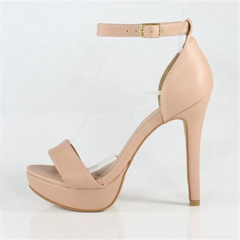 Sandália Salto Alto Week Shoes Meia Pata Minimalista Nude Shopee Brasil