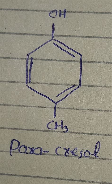 Solved 4 Methylphenol Also Known As P Cresol Has The 1d And 2d