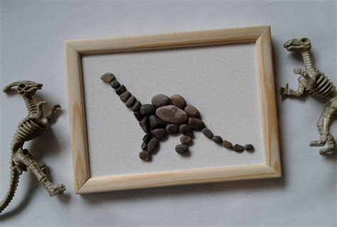 Pebble Art Animalsdinosaur Artworkdinosaur Art Boys - Etsy