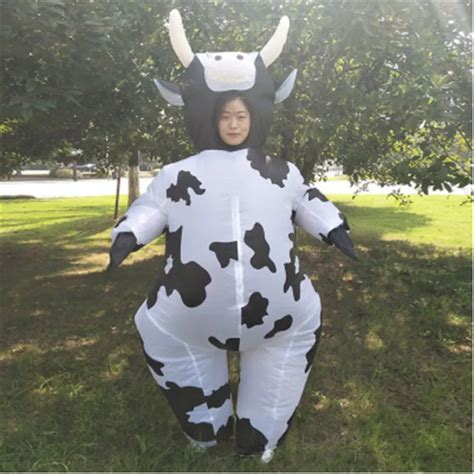 Inflatable Cow Costume For Women Adult Unisex Anime Fancy Dress Animal