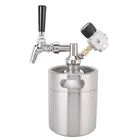 HURRISE lance de fût de bière Kit Mini Keg Homebrew en acier inoxydable