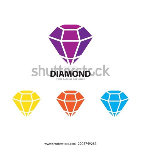 Creative Diamond Logo Icon Design Template Stock Vector Royalty Free