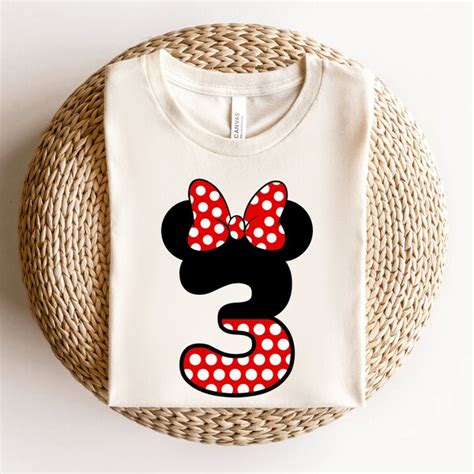 Minnie Third Birthday Svg Etsy