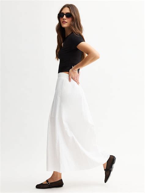 a line white skirts 4