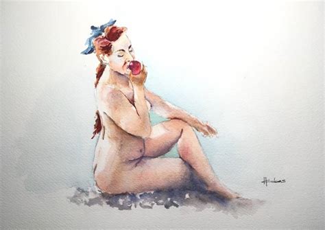 Nude Redhead Eve Painting By Horacio Cobas Saatchi Art