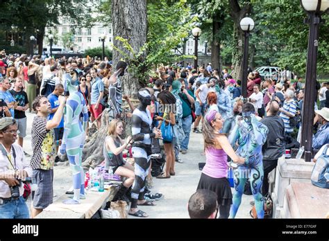 Body Painting Nude Festival Open Air Naked Stock Photo Alamy