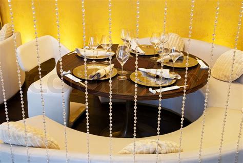 Interior of luxury restaurant | Stock image | Colourbox