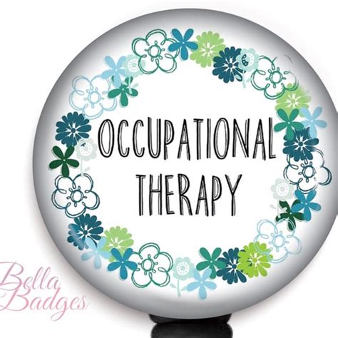 Ot Badge Reel Occupational Therapy Badge Reel Cota Id Etsy