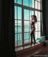 Super Hot Dark Haired Lady Melena Posing In Various Sexy Lingerie Photos