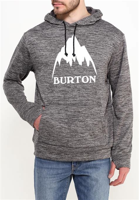Худи Burton MB OAK PO, цвет: серый, BU007EMSXI73 — купить в интернет ...