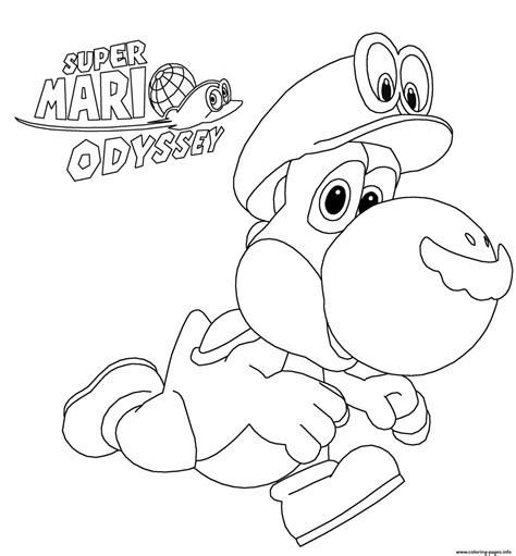super mario odyssey coloring pages 6