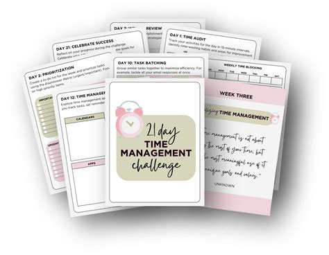 Time Management Challenge Template
