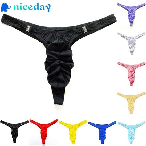 Hot Sale Lingerie Solid Knickers Low Waist Men S Breathable Low Rise G String Shopee Malaysia