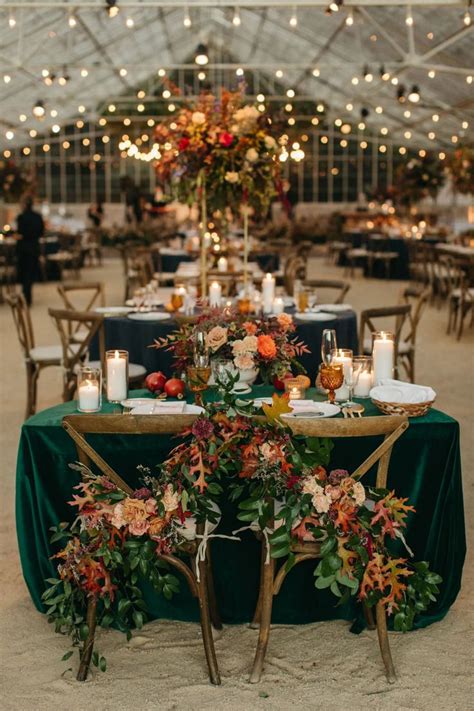 Emerald Green Wedding Theme Green Fall Weddings Hunter Green Wedding