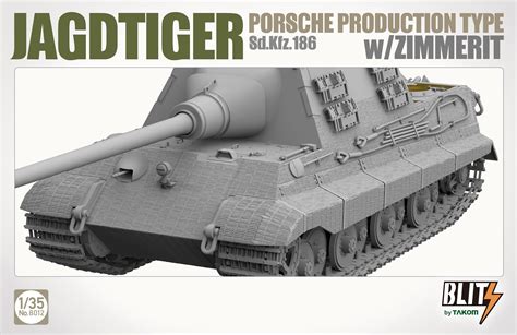 Sd Kfz Jagdtiger Porsche Type W Zimmerit Hlj