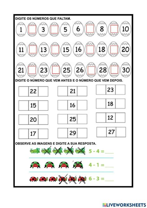 Sequência Numérica Até 30