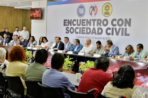 PAN PRI y PRD se reúnen con aspirantes presidenciales antes de