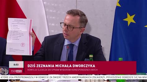 Wybory Kopertowe Dzi Komisja Ledcza Przes Ucha Dworczyka Tvp Info