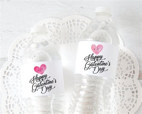 Galentines Day Water Bottle Label Greengate Images