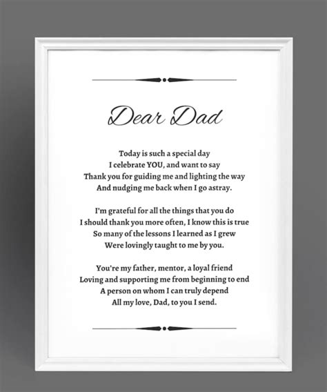 Original Dad Poem Father Poem Digital Download Printable Poems For Dad S Birthday Happy