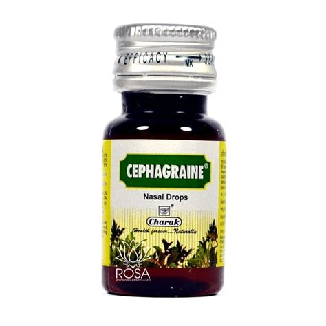 Сефаграин Капли (Cephagraine, Charak Pharma) купить в Бутике ROSA