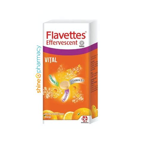 Flavettes Effervescent Vital 30s Shine Pharmacy