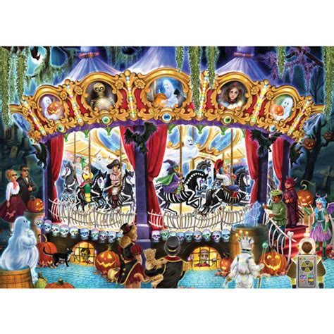 Halloween Carousel 1000 Piece Jigsaw Puzzle Spilsbury