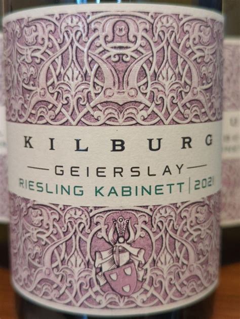 2021 Kilburg Wintricher Geierslay Riesling Kabinett Germany Mosel