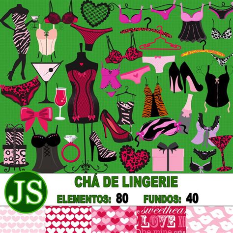 Kit Digital Scrapbook Ch De Lingerie Elo Produtos Especiais