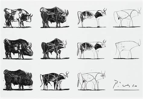 The Bull series Drawing by Pablo Picasso - Pixels