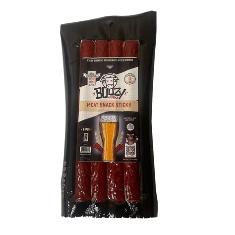 IPA-Infused Meat Sticks | Bold & Protein-Packed Snack – Boozy Jerky