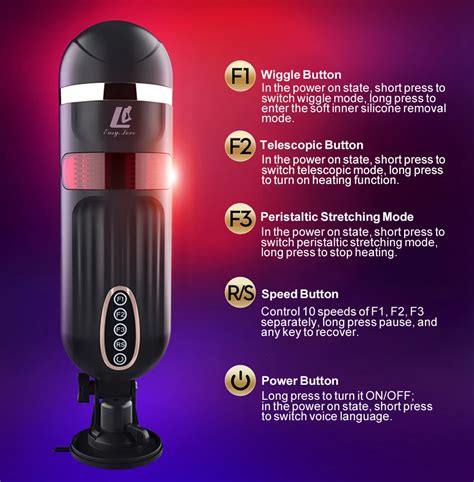 Smart Wiggle Telescopic Male Masturbator Sex Voice Interaction Sex Machine Heating Dual Layer
