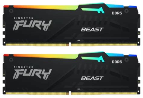 Купить Оперативная память DDR5 Kingston FURY Beast Black RGB 64GB ...