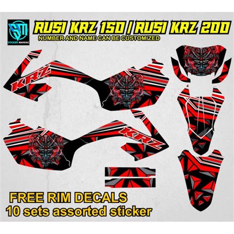 Rusi Krz Krz Full Body Decals Laminated Shopee Philippines