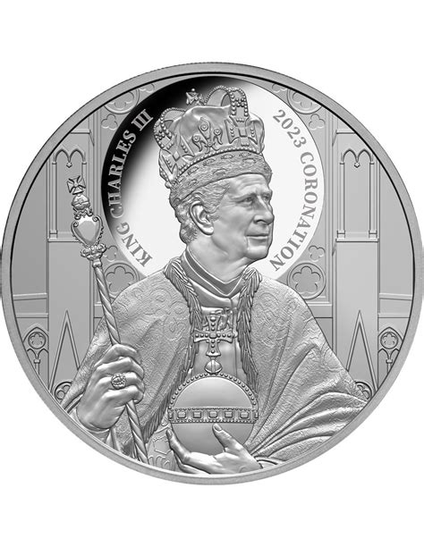 King Charles Iii Coronation Oz Moneda Plata Niue