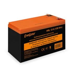 EX285659RUS, Аккумуляторная батарея ExeGate HRL 12-9 (12V 9Ah 1234W ...