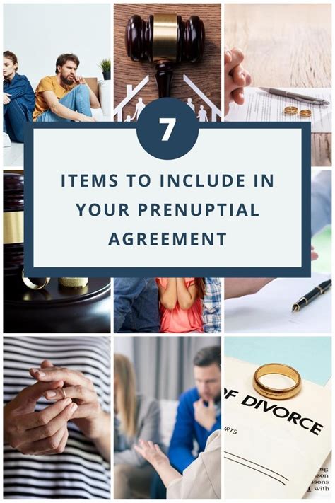 7 Items To Include In Your Prenuptial Agreement In 2022 Prenuptial