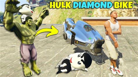 Gta V Stealing Hulk S Ultimate Diamond Bike Franklin Shinchan And